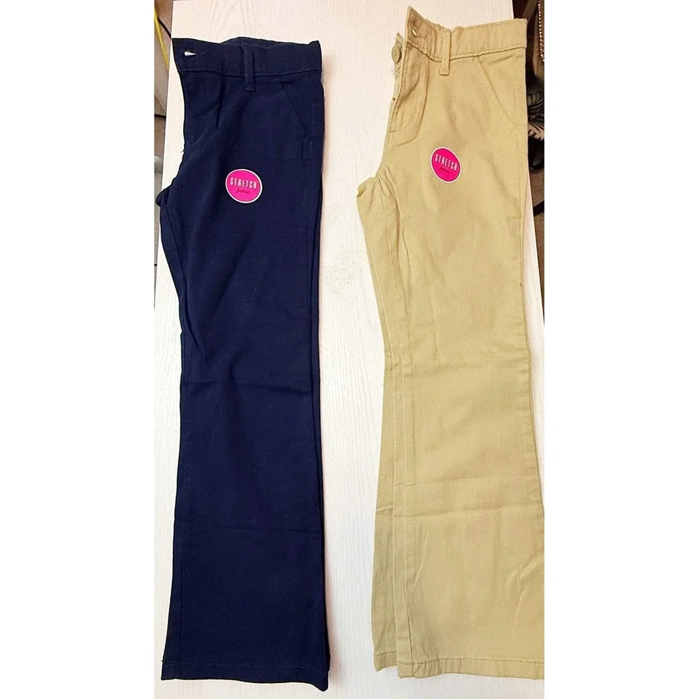 Children's Place Pants Khaki & Blue In Size 8 Plus. New One With Tags, One W/out